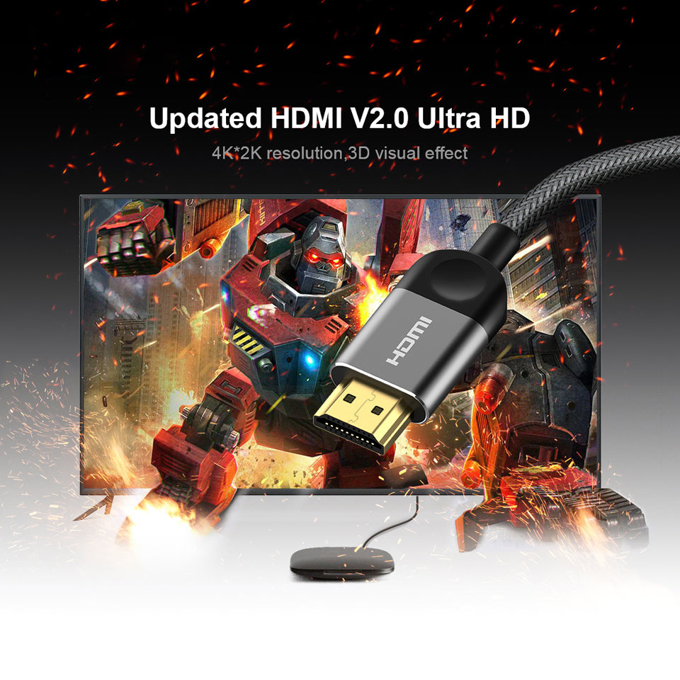Qgeem HDMI Cable 1M 2M 5M Hdmicable HDMI to HDMI 2.0 4K Cable