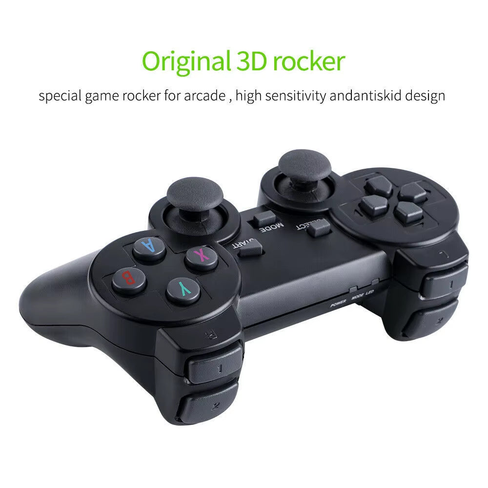 4K 64G Video Game Console Stick Lite Built-In 1000 Games Retro Games Console Wireless Controller for GBA Xmas Gift Dropshipping