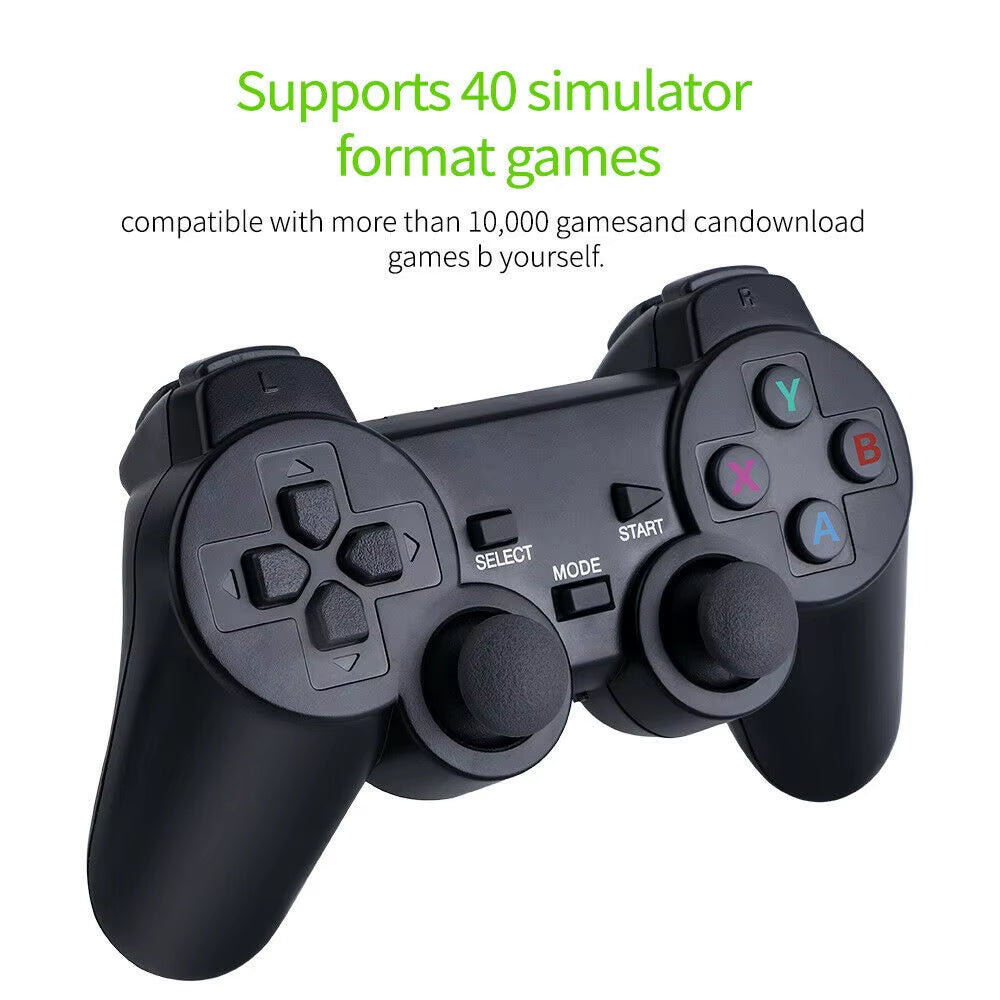 4K 64G Video Game Console Stick Lite Built-In 1000 Games Retro Games Console Wireless Controller for GBA Xmas Gift Dropshipping